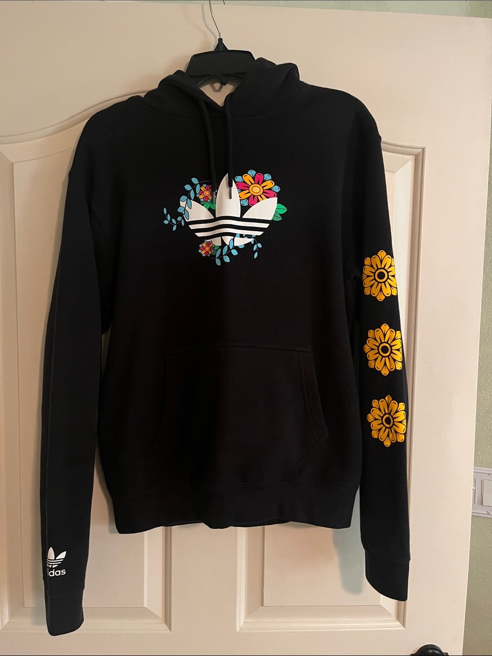 adidas Black Top with White Trefoil Label